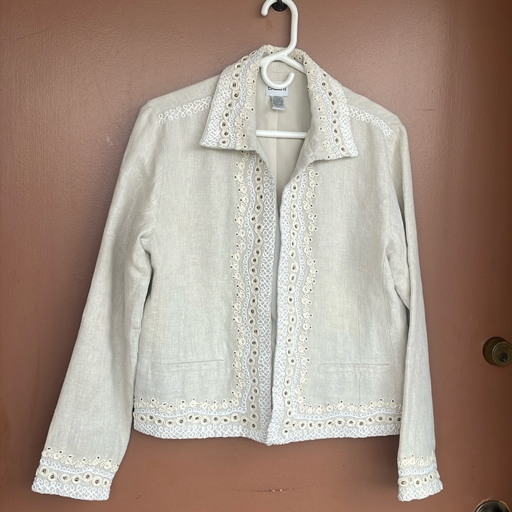 CHICOS cool linen jacket